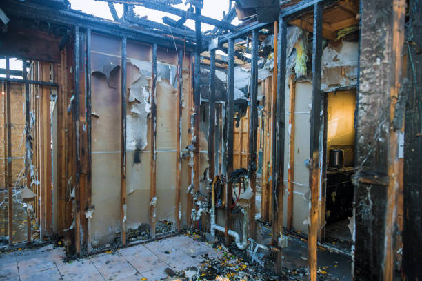Professional Soot Cleanup technician working in Baird, TX